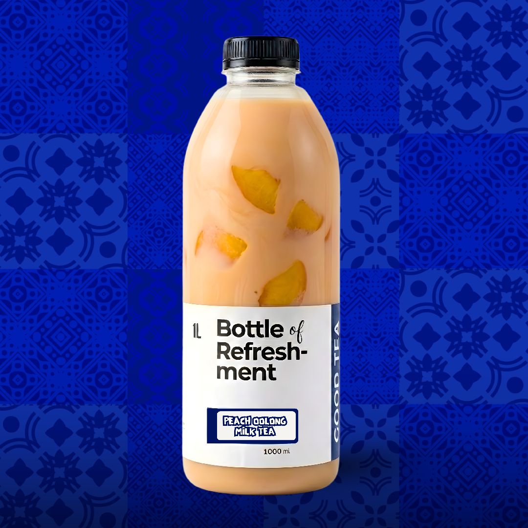 1 Liter Peach Oolong Milk Tea