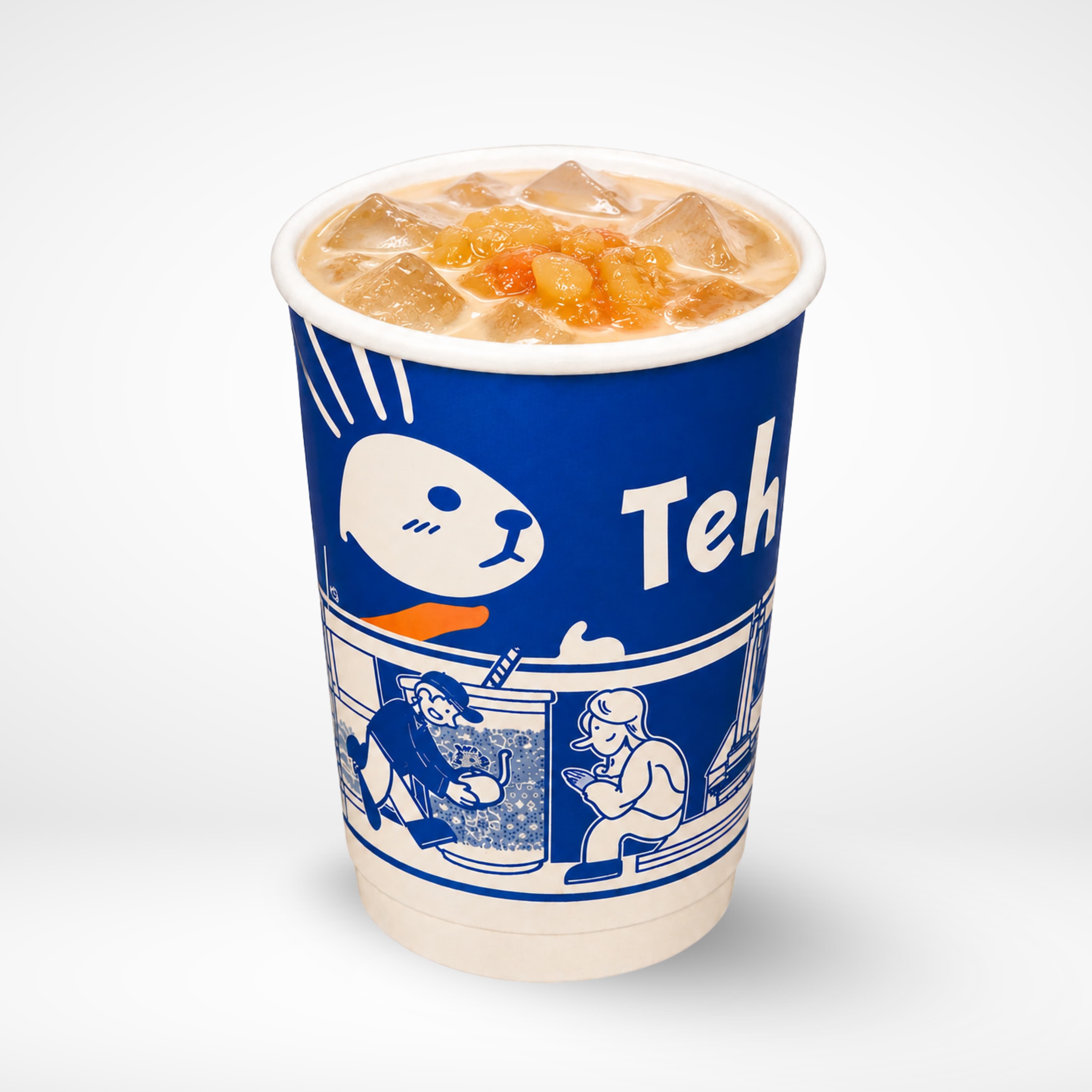 8Oz - Peach Oolong Milk Tea